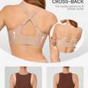LUCKMEEY Bras for Women No Underwire Wireless Bras - Seamless Push Up Full Coverage Bralettes Comfortable Everyday Bra (Beige) Medium