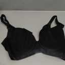 Plus Size Push Up Bra for Women Hide Back Fat Smoothing Bra Seamless Underwire T-Shirt Bra (46DD, Black)