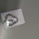 Silver Tone Clear Heart Rhinestone Tennis Necklace & Bracelet Set - Fashion Jewelry