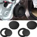 Osilly 4 Pcs 6.5" Foam Speaker Enhancer, Car Door Foam Speaker Rings Blocker, Self Adhesive Soundproof Sponge Kit, Bass Blocker Pad with High Rebound for Stereo Audio Speaker