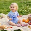 HONGTEYA Baby Girl First Clothes In My One Year Old Era Birthday Outfit 1 Year Old Girl Gifts Summer Casual Short Set (Blue)