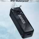 Anker Soundcore 2 Portable Bluetooth Speaker with Stereo Sound, Bluetooth 5, Bassup, IPX7 Waterproof, 24-Hour Playtime, Wireless, Speaker for Home, Outdoors, Travel (Black)