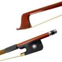 Cello Bow Full Size 4/4 - Brazilwood with Ebony Frog, Natural Mongolia Horsehair, wire decoration, Pearl Inlay Well Balanced Lightweight and Durable