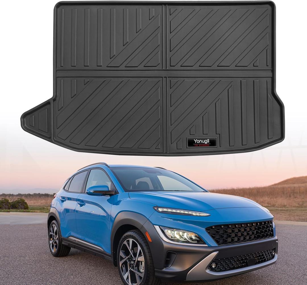 Custom for 2018-2023 Hyundai Kona Cargo Mats Trunk Liner All Weather TPE Protection Mat Accessories (for 2018-2023 Hyundai Kona)