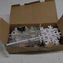 Enhon 10 Pack Snowflake Christmas Pathway Lights Outdoor, 8 Lighting Modes Waterproof Christmas Pathway Markers Lights with Timer for Xmas Walkway Patio Yard Lawn Outdoor Decorations(Cool White)