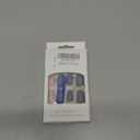 Press on Nails Medium Coffin SWEKKE Fake Nails Pink Full Cover False Nails with Flower Designs Glitter Glossy Glue on Nails Acrylic Nails Stick on Nails Artificial Nails for Women Girls 24 Pcs (C1)