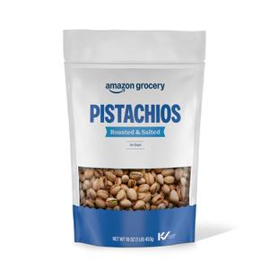 Amazon Grocery, Pistachios, Roasted & Salted, In Shell, 16 Oz (EXP 06/05/27)
