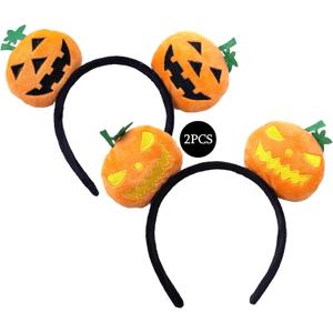JBin Rich Women Girls Mouse Ears Hairband,Pumpkin Hair Accessories Glitter Halloween Headband