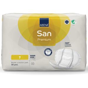 Abena San Premium Incontinence Pads, Moderate Absorbency, (Sizes 4 to 7), Size 7, 30 Count