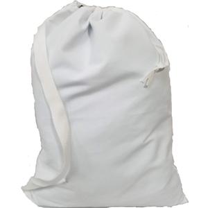 White Laundry Bag 22"x28" with Shoulder Strap - Made in USA