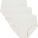 ANLIQI Womens Underwear Pack Bikini Briefs Panties Cotton Moda Moisture Wicking Soft Hipster Undies for Ladies (L)