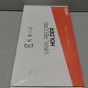 KAIU Vinyl Record Storage Holder - Solid Wood with Crystal Clear Acrylic Holder - Premium Design, Perfect 12" LPs or 7" Singles Display Unit - Stores and Supports up to 50 Albums (Natural)