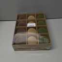 12 Pcs Velvet Christmas Balls Flocked Christmas Tree Hanging Ornaments Shatterproof Plastic Hanging Balls Decorations for Xmas Tree Party Home Holiday Decor (Brown, Green, Beige, 2.36 inch)