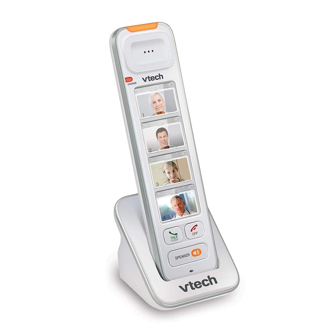 VTech SN5307 Amplified Photo DIAL Accessory Handset with Big Buttons & Large Display for SN5127 & SN5147 Senior Phone Systems, Photo Dial Handset, Cordless Phone System