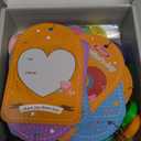 Valentines Day Gifts 30pcs Mini 3D Printed Heart Set with Metal Chain, Classroom Valentines & Party Favors