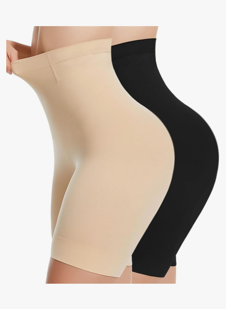 sellto Shapewear Tummy Control High Waisted Body Shaper Shorts Women Smooth Girdles Under Dresses Shorts Thigh Slimmer, XL