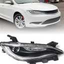 Huray Halogen Headlight Assembly Fit for Chrysler 200 2015 2016 2017 RH Projector Headlamp w/o LED DRL OE Style Replacement for CH2503260 68284785AA Right Passenger Side