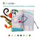 beiens Baby Books Toys, Touch and Feel Crinkle Cloth Book for Infant Baby 0-3-6-12-18 Months, Early Development Interactive Stroller Soft Toys, Newborn Gifts for Boys Girls