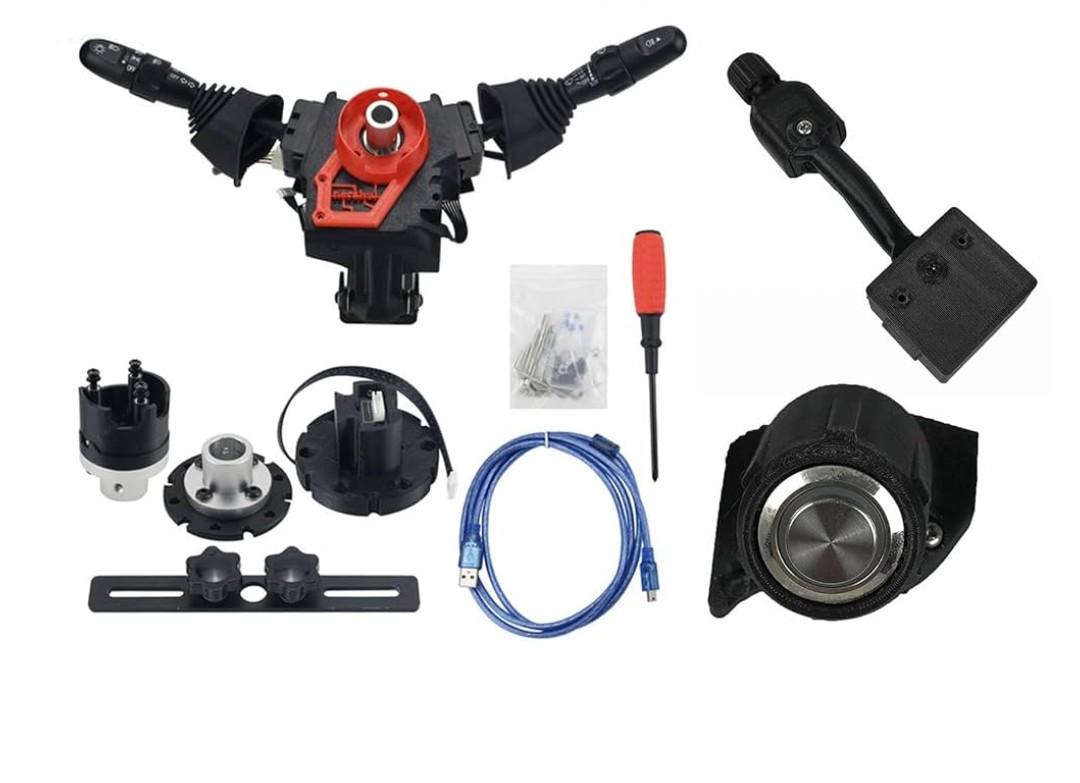 Obokidly Upgrade Type DIY Racing Simulator Steering Wheel Turn Signal Wiper Lever Switch For Logitech G27 G29 G920 G923 Logitech Thrustmaster T300 (Upgrade Type-For G27/G29, Black)