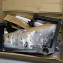 ErGear Freestanding Dual Monitor Stand for 2 Screens up to 32 inch, Heavy Duty Monitor Mount Holds Max 17.6 lbs per Arm, Height Adjustable Computer Monitor Stand for Desk, VESA 75x75/ 100x100mm, Black