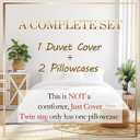 Manfei Geometric Grid Duvet Cover Set Twin Size, Red and Black Checkered Bedding Cover, Men Women Room Decor, Modern Abstract Check Plaid Square Bed Sets for All Season, 1 Pillowcase, No Comforter (Multi 07)