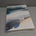 3Pcs Blue Watercolor Mountains Canvas Wall Art Teal Nature Wilderness Modern Ink painting Decor Pictures Abstract Smoke Forest Posters Prints for Bedroom Office Living Room Home Decoration (16L" x 12W")