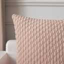 Kevin Textile Valentines 14x36 Inch Long Lumbar 1 Pack Boho Decorative Throw Pillow Cover Soft Striped Corduroy Rectangle Cushion Case Farmhouse Accent for Living Room Couch Sofa Bed, Light Pink