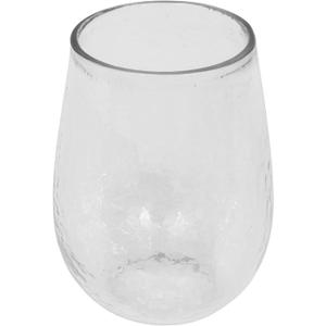 Creative Co-Op 14 Ounce Recycled Glass Stemless Wine Glasses