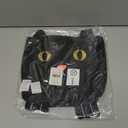 Juvale Black Cotton Cat Trick or Treat Bag with Gold Foil Eyes, Reusable for Kids, 11.25 x 15.5 in Canvas Tote for Halloween Parties