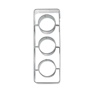 Staedter Embossing Traffic Light Cookie Cutter, Silver