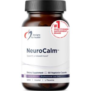 Designs for Health NeuroCalm - 5HTP GABA L-Theanine Supplement for Stress Response - Methylated B12, Vitamin B6, Taurine, Chamomile & Magnesium Supplement for Mood Support (60 Vegan Capsules) BB Date 02/28/26