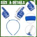 Zeyune 24 Pcs Paw Print School Spirit Week Items Blue