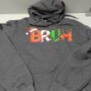Bruh Funny Saying Bro Teens Boys Kids Christmas Xmas Pullover Hoodie XL