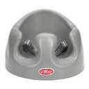 Nuby My Floor Seat - Portable Baby Chair with Soft Foam Cushion, Safety Harness, and High Back Design - 4+ Months - Gray