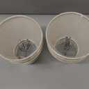 Set of 6 Chandelier Lamp Shades 5 Inch, Mini Barrel Lampshades Clip On for Table Lamp Wall Lamp Replacement, Natural Linen Mini Lamp Shade, 3.5x5x5.5in (Top Height Bottom)