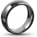 T5577 or UID chip RFID Black Ceramics Smart Finger rewrite Ring 125KHZ/13.56MHZ Wear for Men or Women (T5577 125KHZ-19MM)