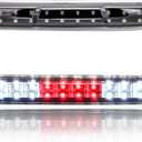 LED 3rd Brake Light, High Mount Stop Light, Third Brake Light Assembly Compatible with 2007-2013 Chevy silverado/GMC Sierra 1500 2500 3500,High Mount Rear Brake Lights, Black