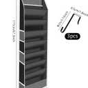 Shoe Organizer - Over the Door Shoe Organizer for Closet, Hanging Closet Shoe Storage with Large Deep Pockets, Holds 14 Pairs of Sneakers, Sandals, Boots, Black