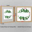 MUYE 10x10 Floating Frame Set of 2,Double Glass Square Photo Frame,Display Any Size Photo up to 10x10,Wall Mount or Tabletop Standing,Natural