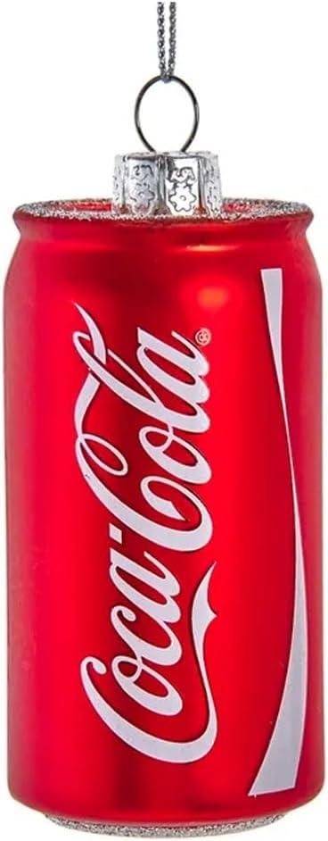 6 x Kurt S. Adler Coca-Cola Glass Coke Can Ornament