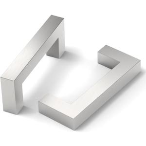 10 Pack 3 Inch(76mm) Cabinet Pull Brushed Satin Nickel Kitchen Cabinets Handles Stainless Steel Cabinet Hardware for Cupboard Square Kitchen Pulls for Cabinets Drawer Handles