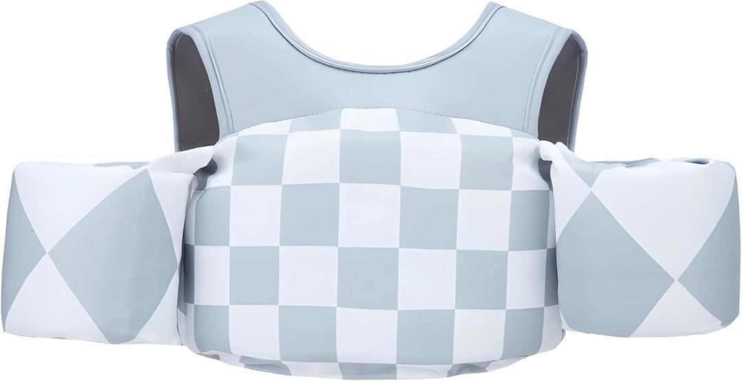 KIDSco Swim Vest for Kids 30-50 lbs. A Puddle Jumper Swimming Float Aid with Shoulder Straps and Arm Water Wings. for Boys and Girls Aged 2-6