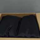 HolidayIdeas Fitted Black Tableclothes - 96 x 30 Inch - 4 Pack Rectangle Tablecloths for 8 Foot Tables, Polyester Fabric Table Covers for Parties, Holiday Dinner, Wedding, Trade Show