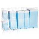 Leinuosen Clear Acrylic Sterilization Pouches Dispenser Rack Organizer Multi-Sized 6 Divided Stations Wall Mount Holder for All Size Sterilization Pouches