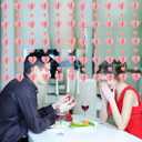 Rose Gold Garland Heart Decorations NO DIY - 6 PCS 3D Rose Gold Valentines Heart Paper Garland Hanging String Hearts,Garland Party Decor,Wedding Anniversary Birthday Party Supplies