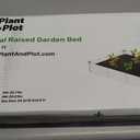Plant & Plot Galvanized Raised Garden Beds Outdoor // 8x4x1 ft Planter Raised Beds for Gardening, Vegetables, Flowers // Large Metal Garden Box // Patented Tool-Free Design (Dark Gray)