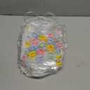 Roowest 50 Pcs Valentine Heart Clear Gift Bag with Handles Conversation Hearts Favor Bulk Bag with Button for Valentine Date Wedding Party Favor Bridal Shower Retail Shopping, 8x8x3.15''