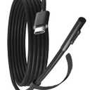 PD100W USB-C Charger Cable Compatible with Surface Pro Laptop Microsoft Surface Pro 10/9/8/7+/7/6/5/4/3/X Windows Surface Laptop 6/5/4/3/2/1 Surface Go Tablet Surface Book Support 65W/45W,6FT, Black