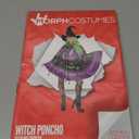 Morph Purple Witch Costume Womens Halloween Poncho For Women, Halloween Costumes For Womens Witch Costumes For Adults