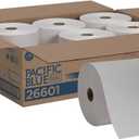 Pacific Blue Basic Recycled Paper Towel Rolls (previously branded Envision) by GP PRO (Georgia-Pacific), White, 26601, 800 Feet Roll (Pack of 1)